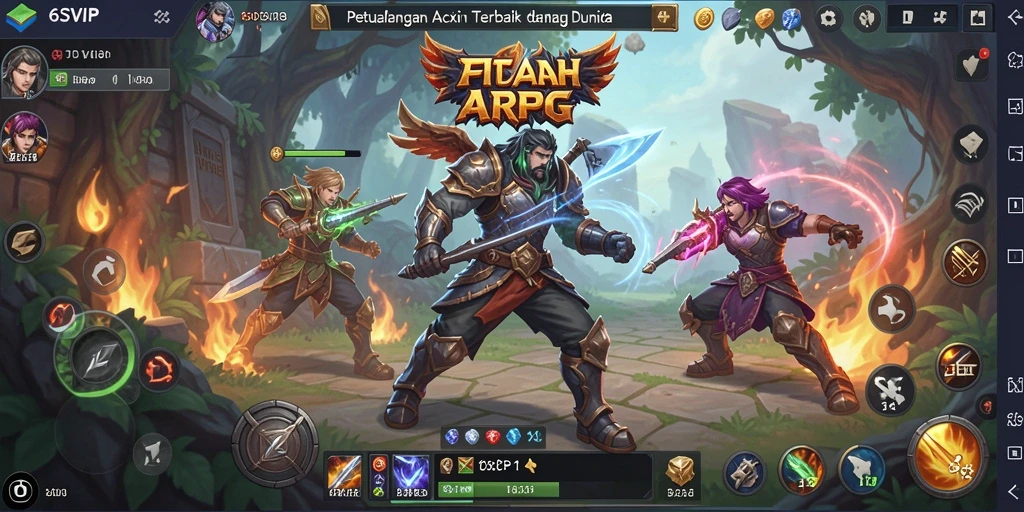 Screenshot menampilkan aksi seru dalam permainan ARPG 6SVIP.
