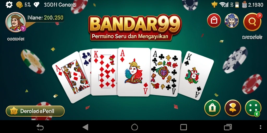 Tampilan menarik dari gameplay Domino BANDAR99.