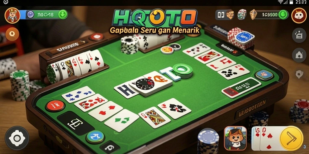 Tampilan permainan Gaple yang menarik dan interaktif.