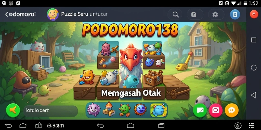 Gameplay menantang dengan berbagai level puzzle yang unik.